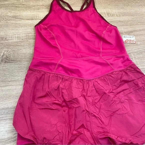 NWT Free People Movement Last Mile Runsie Onesie Romper in Hot Pink - Picture 6 of 9